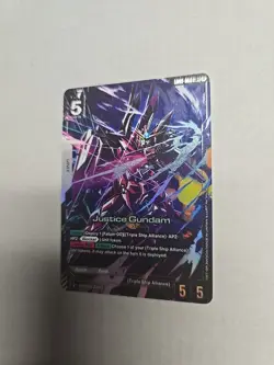 [NM] Justice Gundam - Newtype Rising #GD01-066 LR+ - Holo Foil Gundam Card Game - Image 1