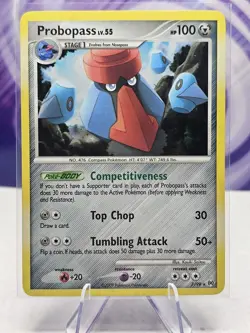 Pokemon PROBOPASS Card 7/99 Holo Rare Platinum Arceus LP 🌀SWIRL🌀 Unlimited - Image 1