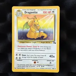 Dragonite 4/62 Fossil Holo Wotc Pokemon Card 1999 LP - Image 1