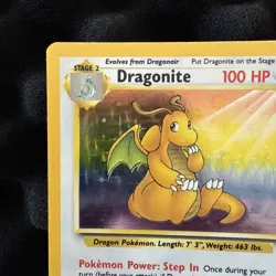 Dragonite 4/62 Fossil Holo Wotc Pokemon Card 1999 LP - Image 2