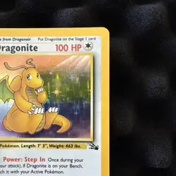 Dragonite 4/62 Fossil Holo Wotc Pokemon Card 1999 LP - Image 3