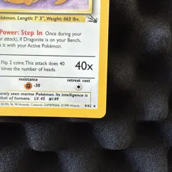 Dragonite 4/62 Fossil Holo Wotc Pokemon Card 1999 LP - Image 4