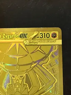 Pokemon Mega Zygarde EX Gold Full Art Foil 310 HP 200 Attack POR 124/088 Card - Image 5