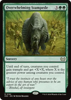 Overwhelming Stampede [Duskmourn: House of Horror Commander] Magic MTG - Image 1