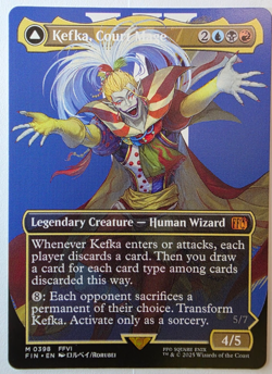 MTG - Kefka, Court Mage Kefka, Ruler of Ruin - MYTHIC, MINT, Alt-Art - FIN 0398 - Image 2