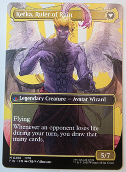 MTG - Kefka, Court Mage Kefka, Ruler of Ruin - MYTHIC, MINT, Alt-Art - FIN 0398 - Image 3