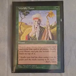 Wizards of the Coast MTG Worldly Tutor Mirage Uncommon Green Instant Regular EN - Image 1
