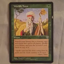 Wizards of the Coast MTG Worldly Tutor Mirage Uncommon Green Instant Regular EN - Image 3