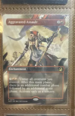 Aggravated Assault (Anime Borderless) Wilds of Eldraine: Enchanting Tales... - Image 1