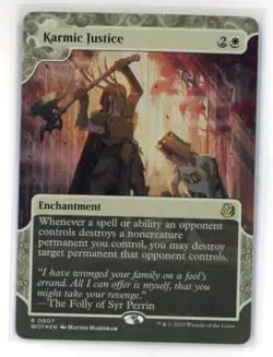 MtG WoT Karmic Justice #7 Enchanting Tales FOIL - Image 1