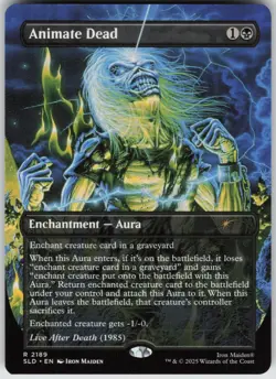 MTG - Animate Dead - Secret Lair Drop Series - 2189 - Iron Maiden Album Art - Image 1