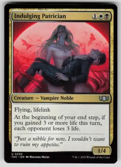 Indulging Patrician Normal U Commander: Tarkir: Dragonstorm 292 NM - Image 1