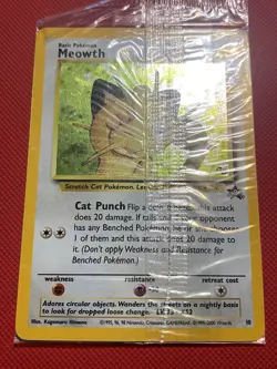 Meowth Sealed 10 GB Promo Holo WOTC Pokemon Card TCG - Image 3