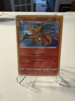 Pokemon Special Delivery Charizard SWSH075 Holo Promo Pokemon TCG NM - Image 1