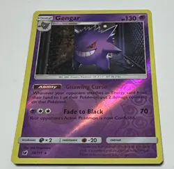 The Pokemon Company Gengar 38/111 SM-Crimson Invasion Holo Rare Reverse Holo - Image 1