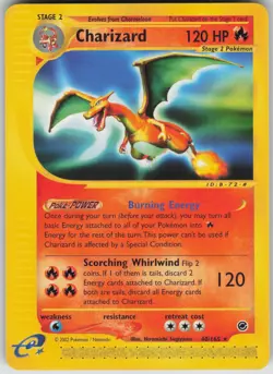 Pokemon TCG Charizard (40) Rare Expedition 040/165 - Image 1