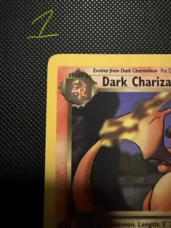 2000 Pokemon 1st Edition Team Rocket Non Holo Dark Charizard #21/82 - Image 2