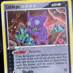 Sableye 10/100 Crystal Guardians Holo Pokemon TCG - Image 3