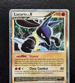 Lucario LV.X DP12 Diamond and Pearl Promo Holo Pokemon TCG With Swirls🌀MP - Image 2