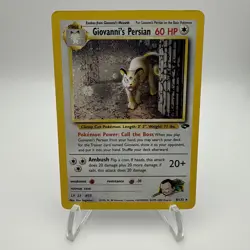 Pokemon TCG Giovanni's Persian 8/132 Gym Challenge Holo Rare - Image 1
