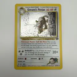 Pokemon TCG Giovanni's Persian 8/132 Gym Challenge Holo Rare - Image 3