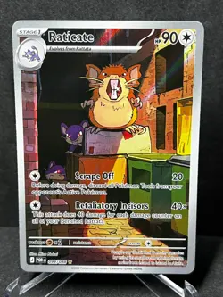 Pokemon Raticate 099/088 Perfect Order Holo Illustration Rare Near Mint - Image 1