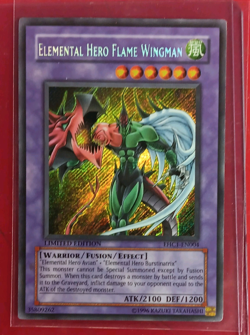 Elemental HERO Flame Wingman EHC1-EN004 Secret Rare Holo Yu-Gi-Oh! TCG - Image 1