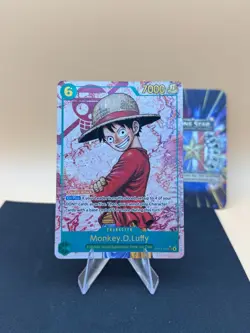 Monkey D Luffy OP13-118 SEC RED Alt Art One Piece Carrying On His Will English - Image 1