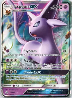 Pokemon Espeon GX TCG SM35 Sun and Moon Black Star Promo Card - Image 1