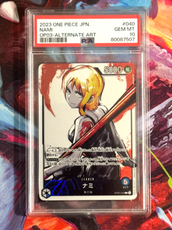 Alternate Art Nami One Piece 2023 Pillars of Strength OP03-040 L Japanese PSA 10 - Image 1