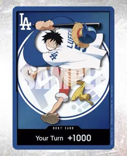 Los Angeles Dodgers One Piece Promo Card / Straw Hat 2026 - PREORDER (7/2) - Image 2