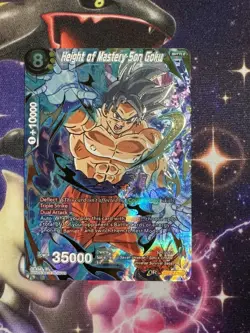 Dragon Ball Super Card Height of Mastery Son Goku, BT4-075 SPR Near Mint - Image 1