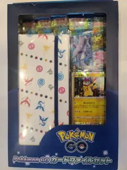 Pokemon GO Card File Set Japanese Promo Pikachu 272/S-P Sealed 4 Booster... - Image 1
