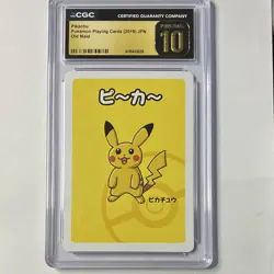 CGC Pristine 10 Pikachu Old Maid Pokemon Playing Cards 2019 Japanese 6135433C035 - Image 1