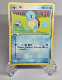 2004 Pokemon TCG Squirtle 82/112 Fire Red & Leaf Green Non Holo Trading Card - Image 1