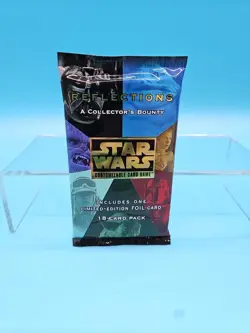Vintage Star Wars CCG Reflections A Collector's Bounty Booster Pack 18 Cards New - Image 1