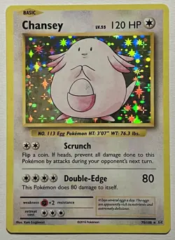 Chansey 70/108 (MP) Holo Rare XY Series: Evolutions 2016 Pokemon Card TCG - Image 1