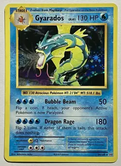 Gyarados 34/108 (LP) Holo Rare XY Series: Evolutions 2016 Pokemon Card TCG - Image 1