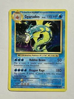Gyarados 34/108 (LP) Holo Rare XY Series: Evolutions 2016 Pokemon Card TCG - Image 2