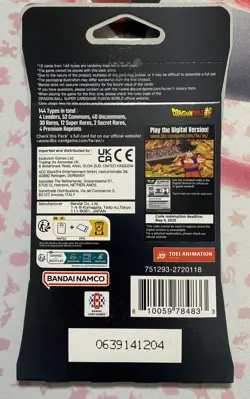 Dragon Ball Fusion World Card Game Blazing Aura FB02 Booster Pack English VEGITO - Image 2