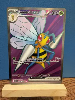 Pokemon TCG Beedrill EX 98/86 Chaos Rising Ultra Rare Holo Card Secret Rare - Image 1