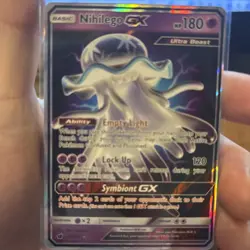 Pokemon TCG Nihilego GX Ultra Rare Card 49/111 Crimson Invasion NM - Image 1
