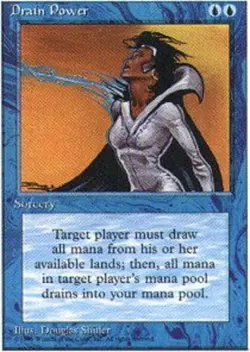 1 x Drain Power - Fourth Edition - NM-Mint - MTG - Image 1