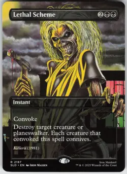 MTG - Lethal Scheme - Secret Lair Drop Series - 2187 - Iron Maiden Album Art - Image 1