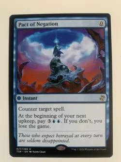 MTG Pact of Negation Time Spiral Remastered TSR 77 NM Magic - Image 1