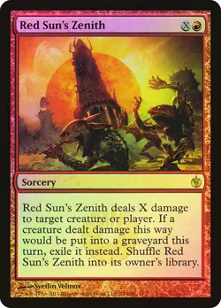 Magic The Gathering MTG RED SUN'S ZENITH FOIL Mirrodin Besieged NM Near Mint - Image 1