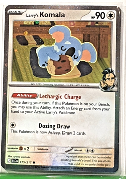 Larry's Komala - (Cosmo Holo) 175/217 Promo Ascended Heroes Pokemon TCG NM - Image 1