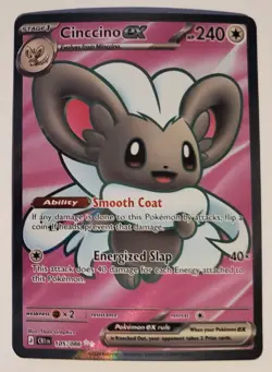Cinccino EX Ultra Rare Holo 105/086 Chaos Rising English Full Art 240 HP - Image 1
