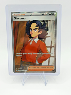 Pokemon Giacomo 138/131 Full Art Trainer Prismatic Evolutions NM Holo - Image 3