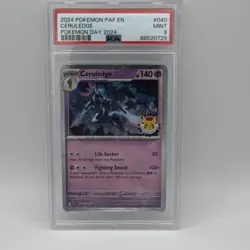 PSA 9 Ceruledge Pokemon Day 2024 Cosmos Holo 040/091 EN Pokemon TCG - Image 1